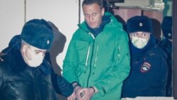 Detained Navalny Slams 'Lawlessness,' Calls For Protests